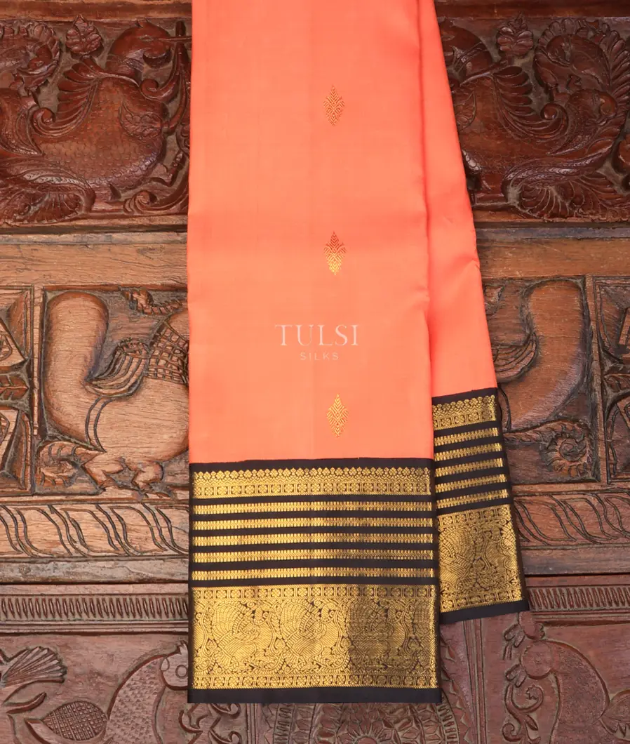 Peach Kanjivaram Silk Saree T715625-image