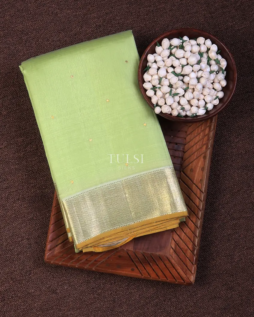 Light Green Kora Kanjivaram Silk Saree T731325-image