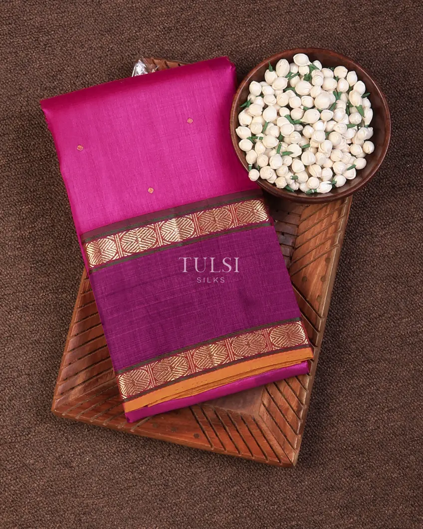 Pink Kora Kanjivaram Silk Saree T726042-image