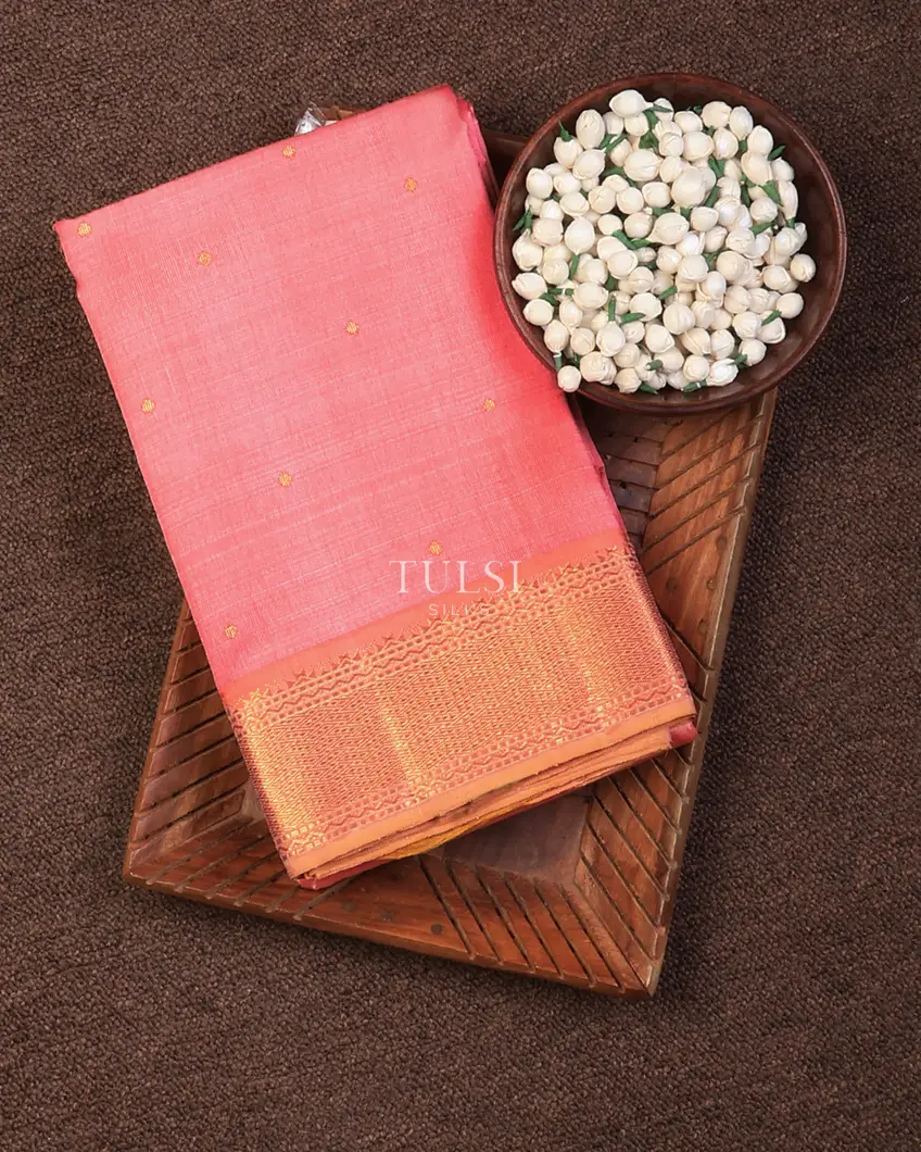 Pink Kora Kanjivaram Silk Saree T729801-image
