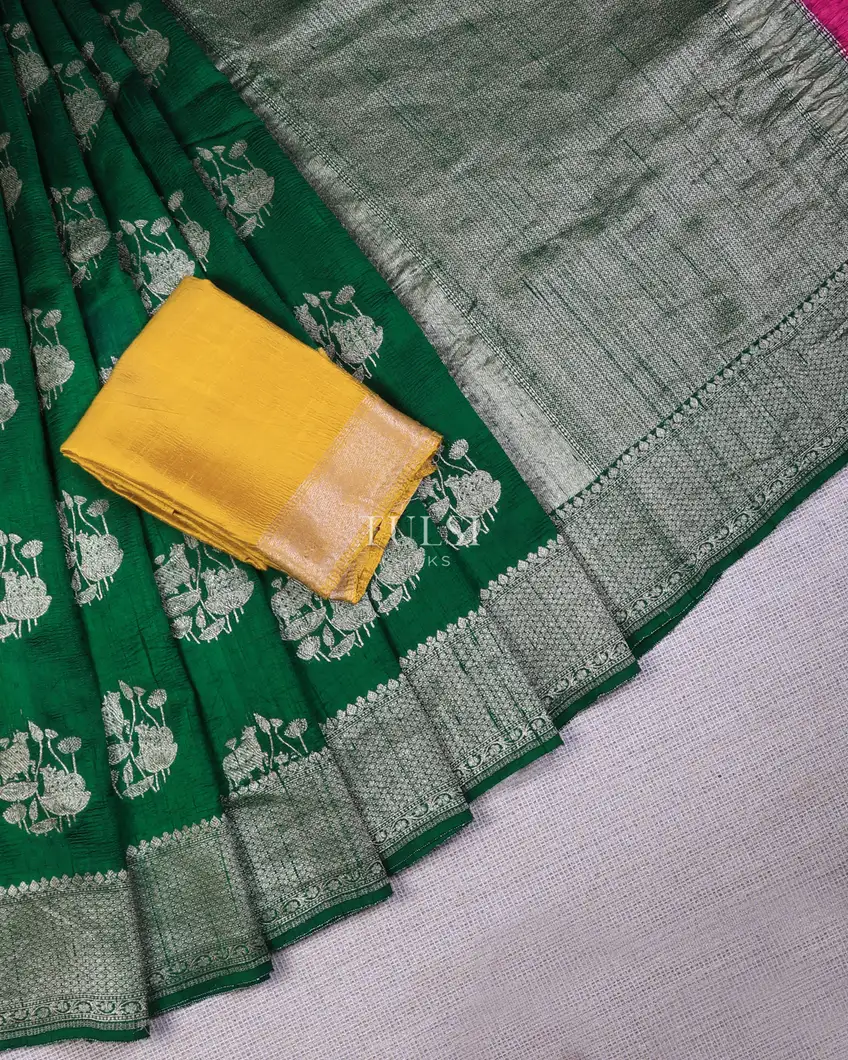 bottle-green-banaras-tussar-saree-t732197-t732197-b