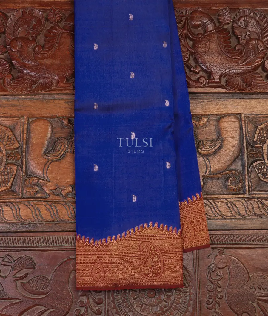 Blue Kanjivaram Silk Saree T682878-1-image