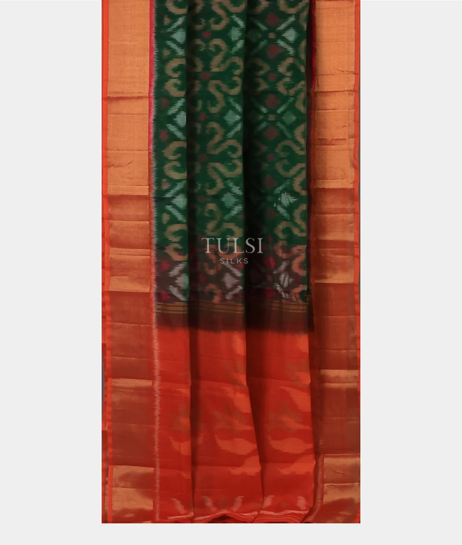 bottle-green-pochampalli-silk-cotton-saree-t733840-t733840-b