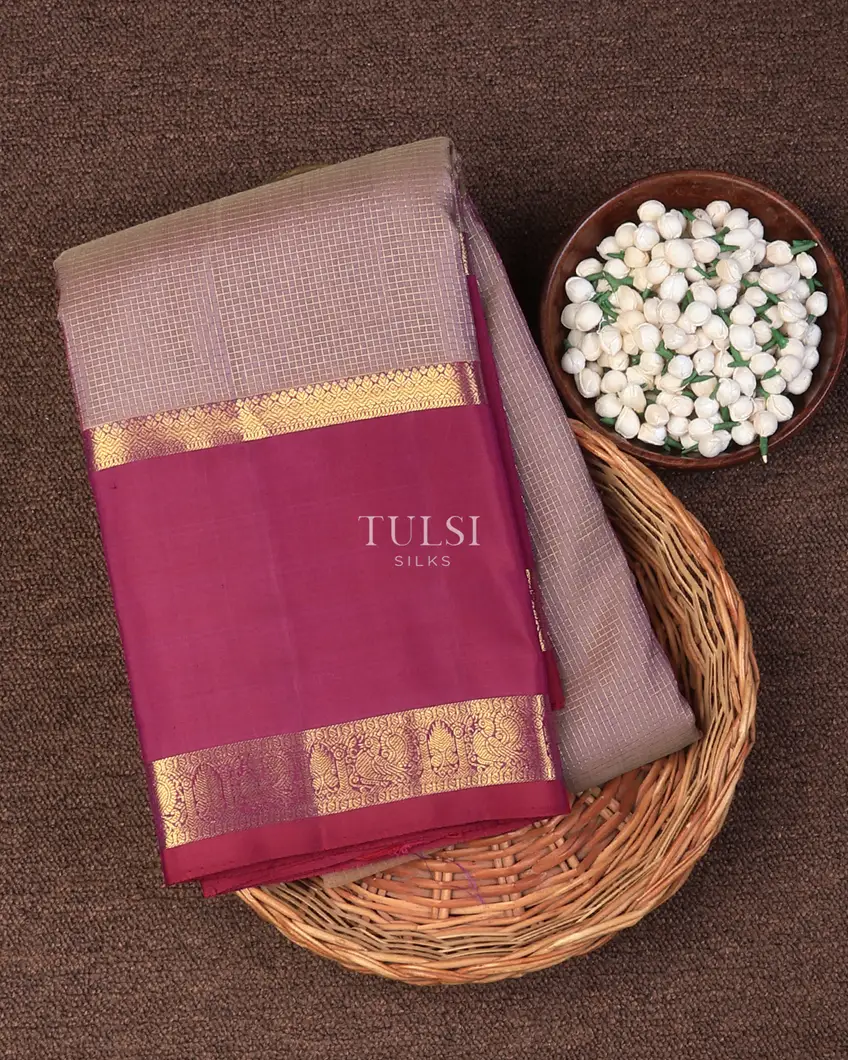 Light Purple Kanjivaram Silk Saree T734401-image