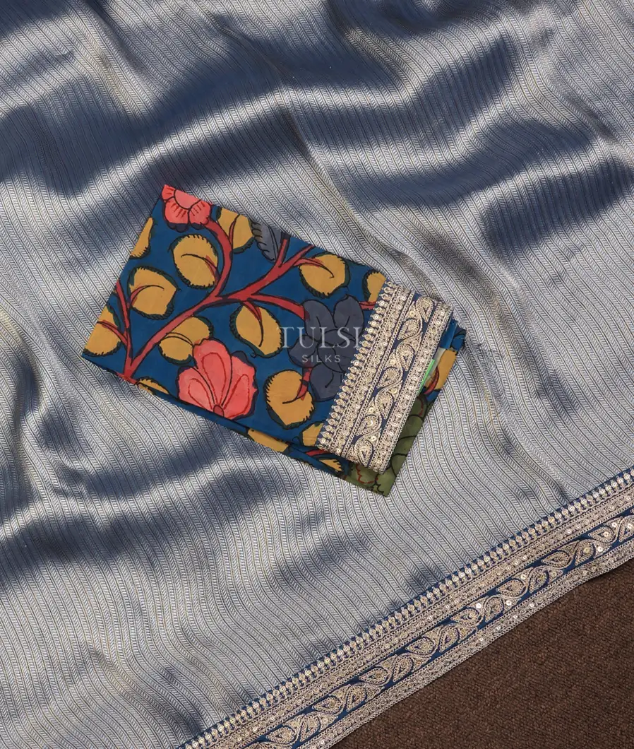 blue-art-crepe-tissue-silk-saree-with-kalamkari-blouse-t732609-t732609-d