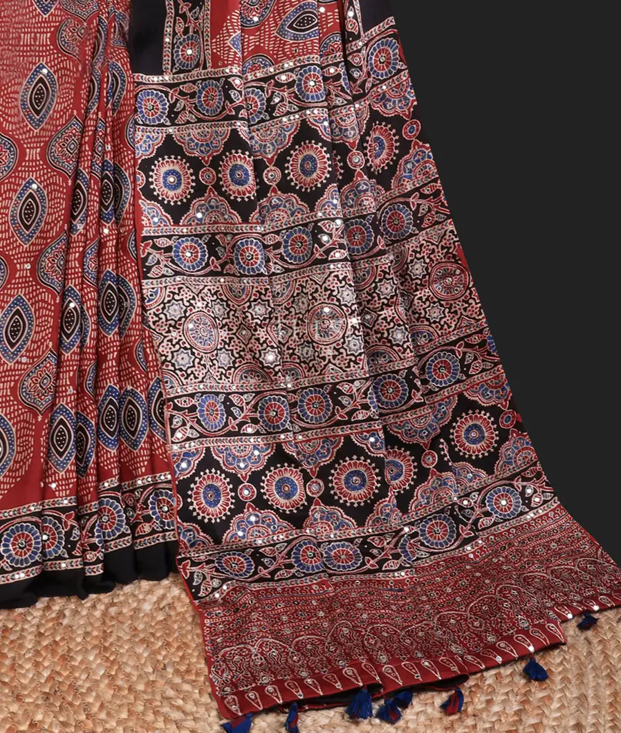 red-ajrakh-printed-modal-silk-saree-t724465-t724465-d