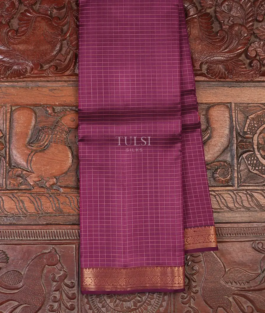 Purple Soft Silk Saree T731742-image