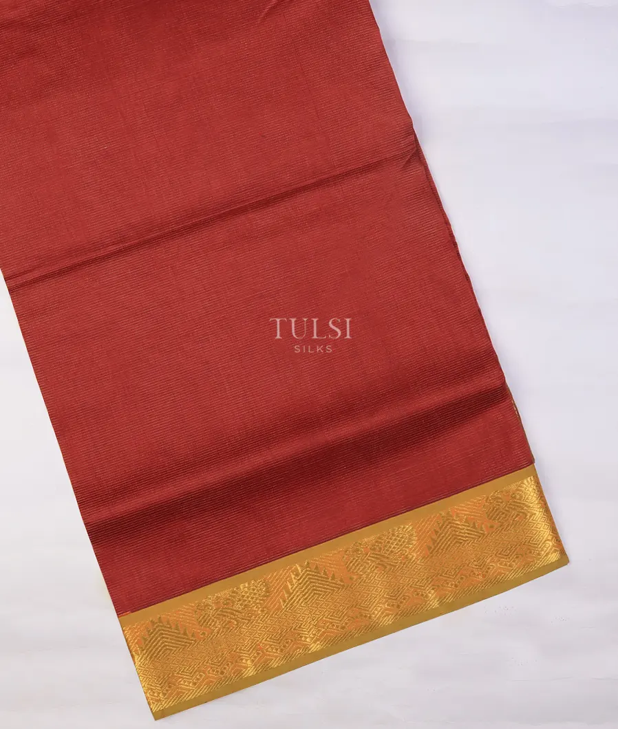 Red Silk Cotton Saree T732494-image