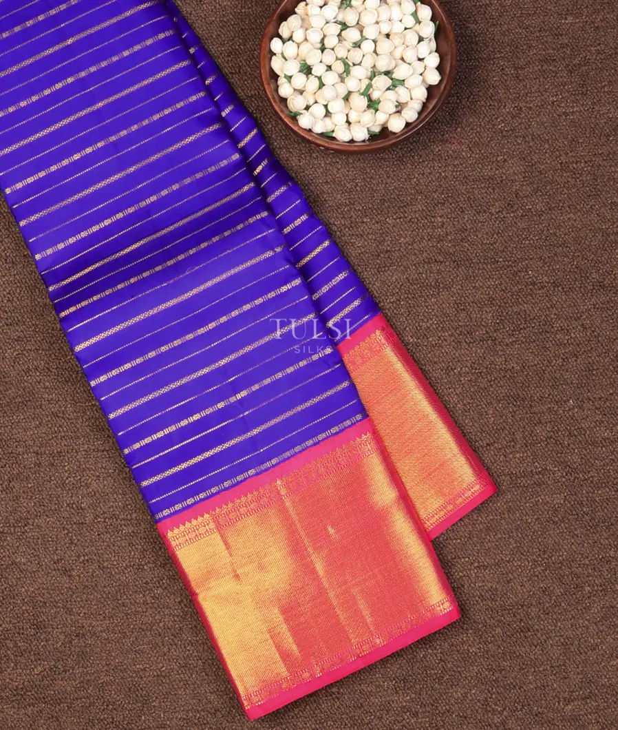 Blue Kanjivaram Silk Saree T730028-image