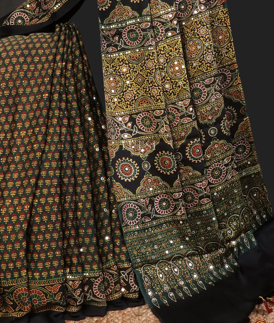 multicolour-ajrakh-printed-modal-silk-saree-t724467-t724467-b