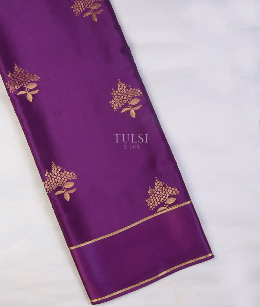 Purple Mysore Silk Saree T721258-image
