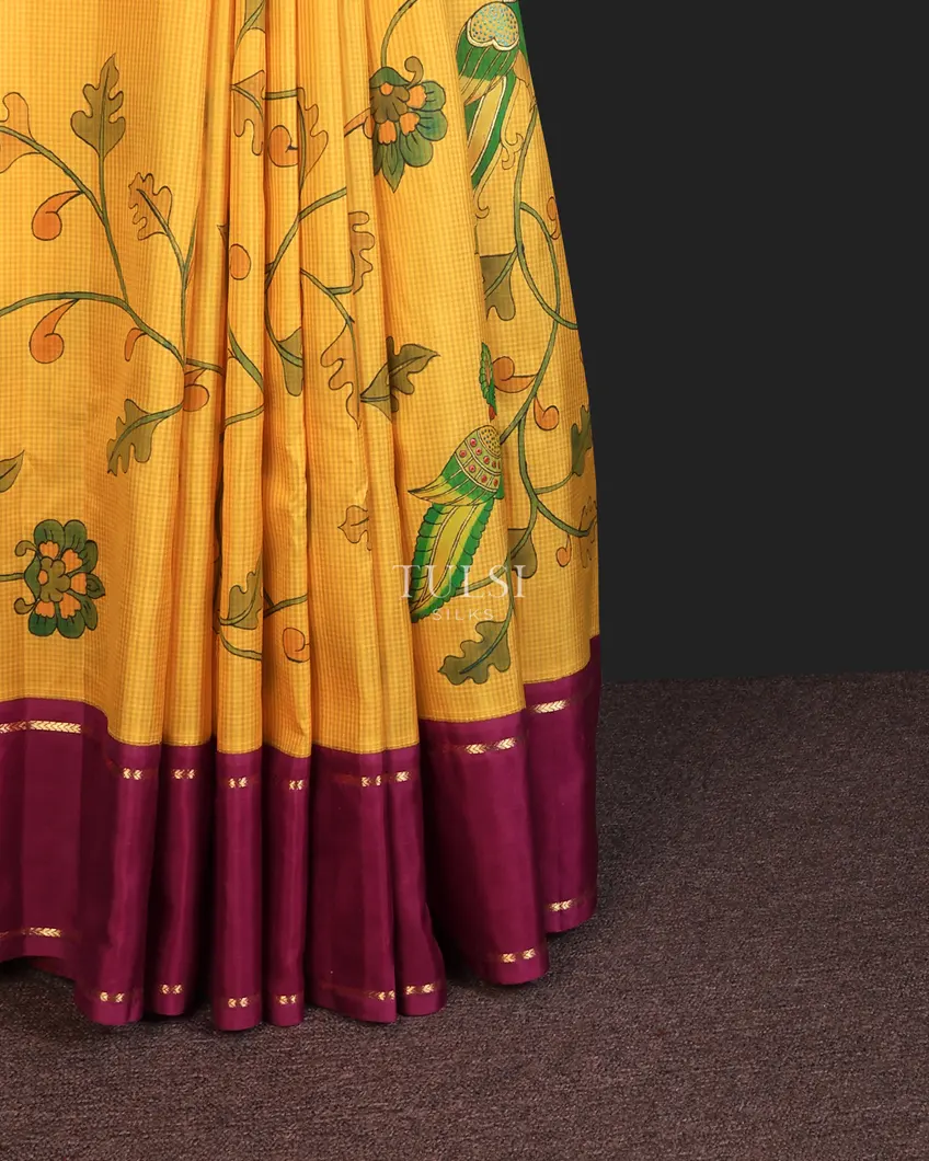 yellow-kanjivaram-kalamkari-handpainted-saree-t739622-t739622-e