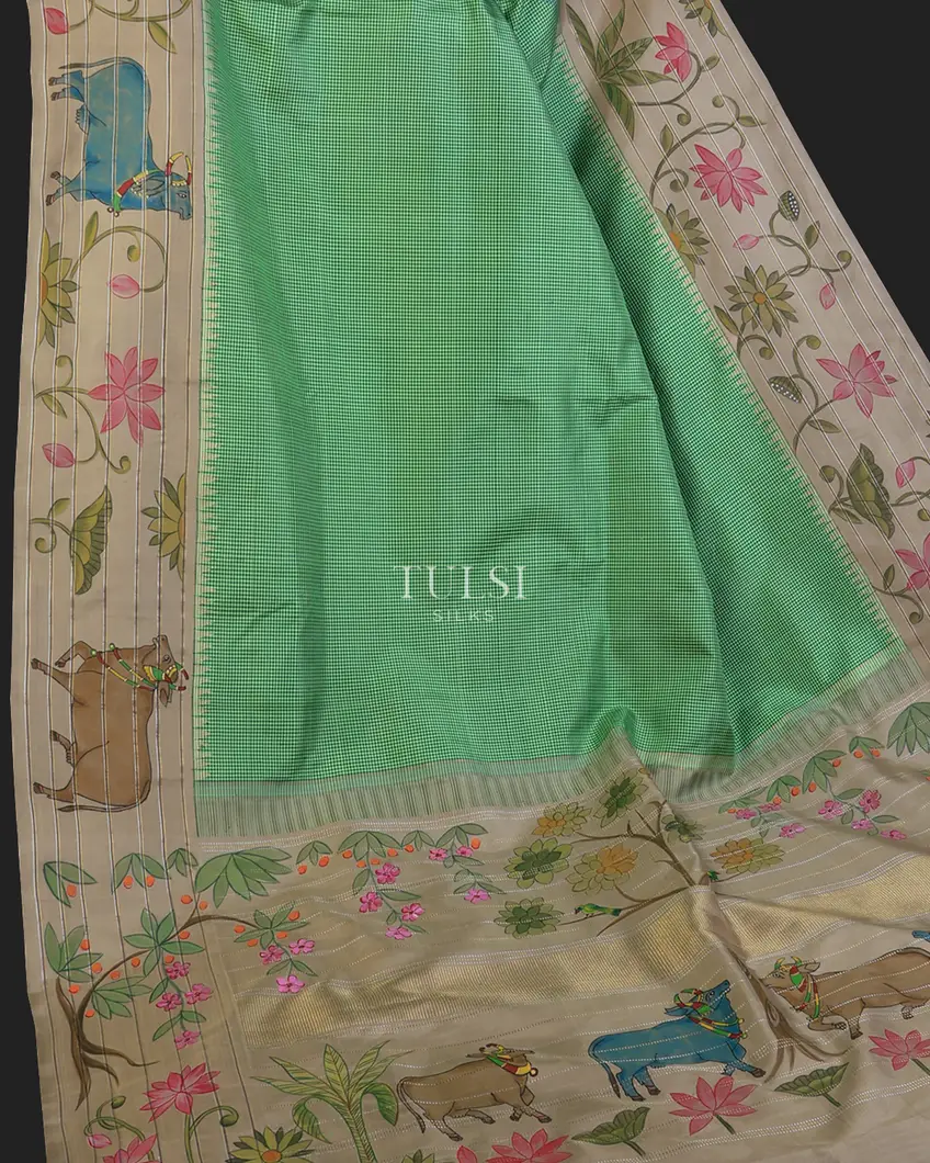 green-kanjivaram-kalamkari-handpainted-saree-t734512-t734512-d