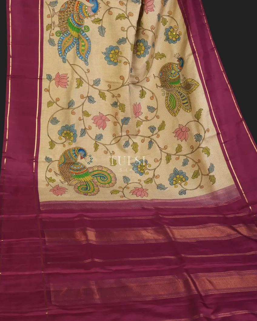 beige-kanjivaram-kalamkari-handpainted-saree-t737700-t737700-d