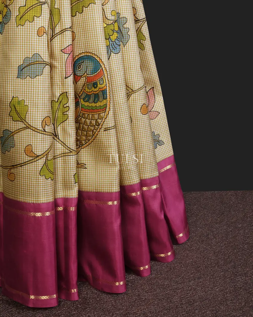 beige-kanjivaram-kalamkari-handpainted-saree-t737700-t737700-e