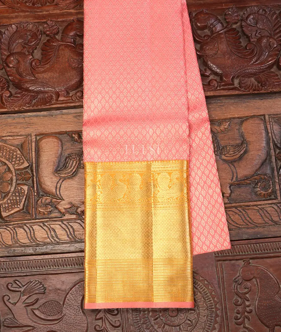 Pink Kanjivaram Silk Pavadai T739687-image