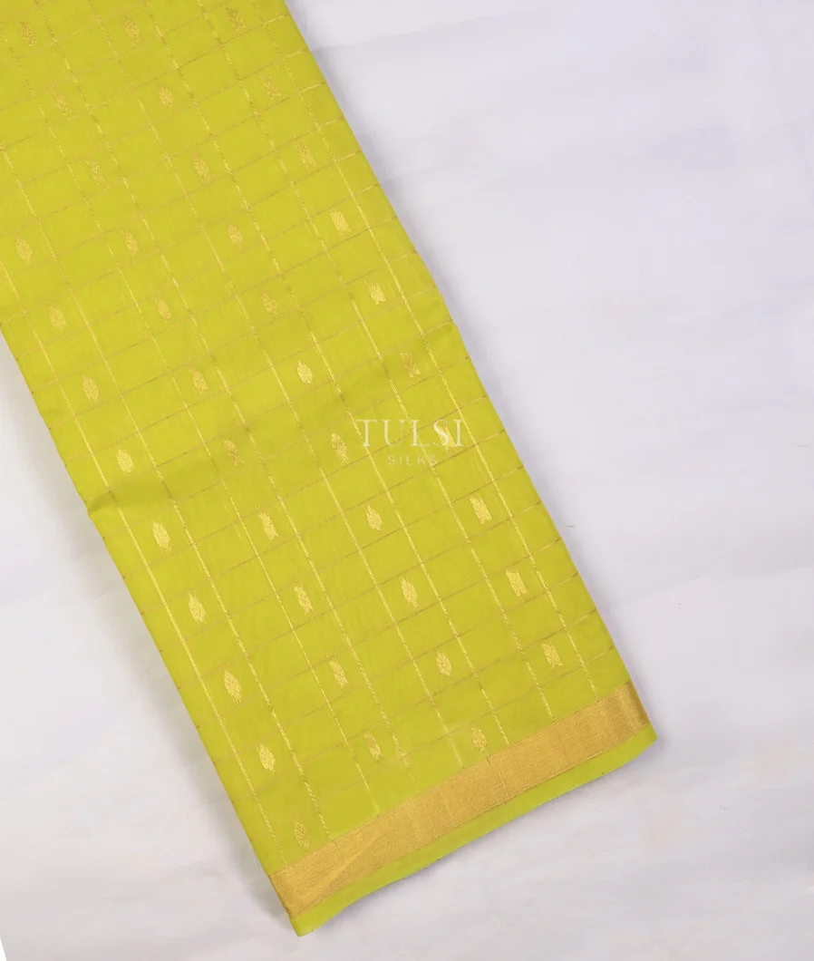 Green Silk Cotton Saree T738220-image