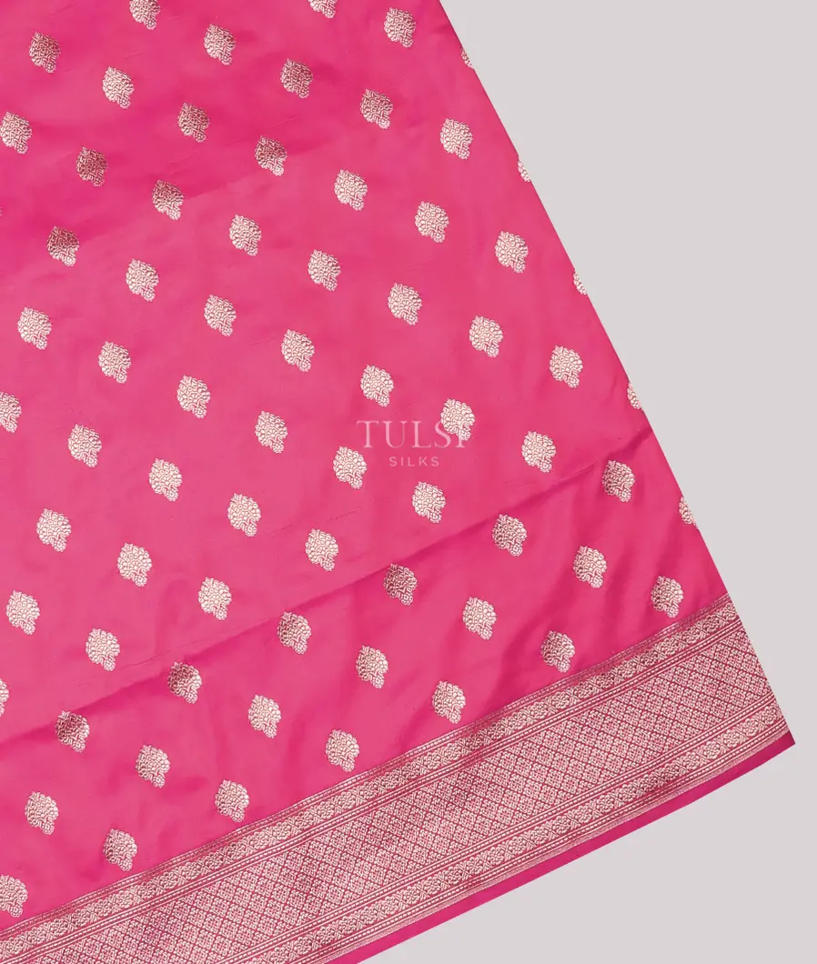 Pink Banaras Silk Saree T738176-image