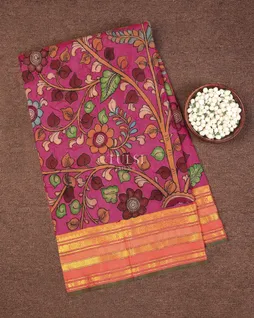 pinkish-red-kanjivaram-silk-with-kalamkari-patch-work-saree-t737267-t737267-a