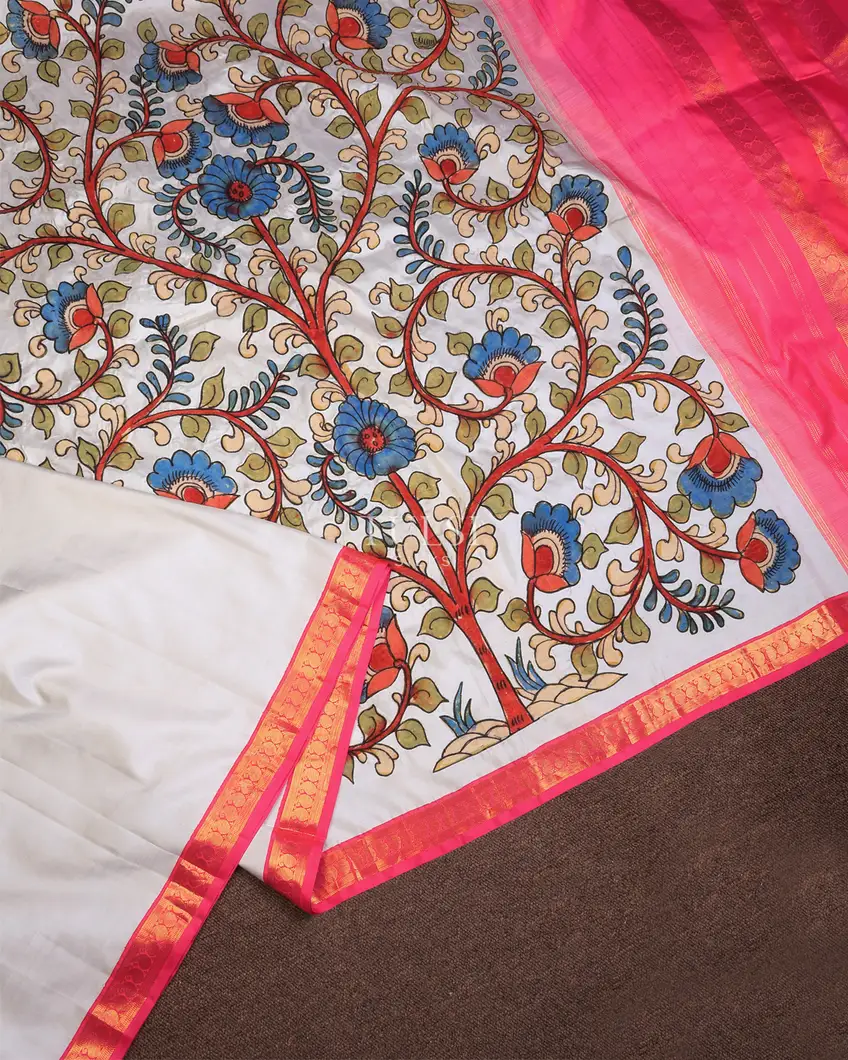 light-grey-kanjivaram-silk-with-kalamkari-patch-work-saree-t737268-t737268-d