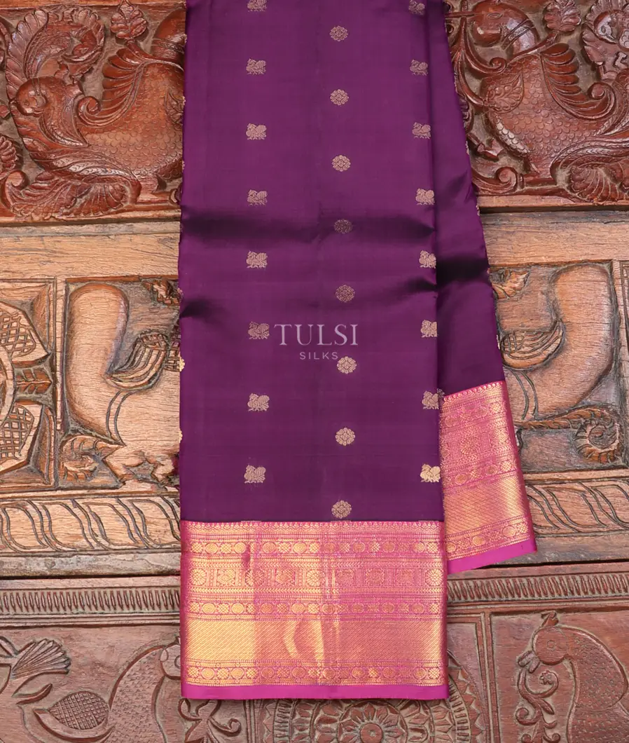 Purple Soft Silk Saree T736845-image