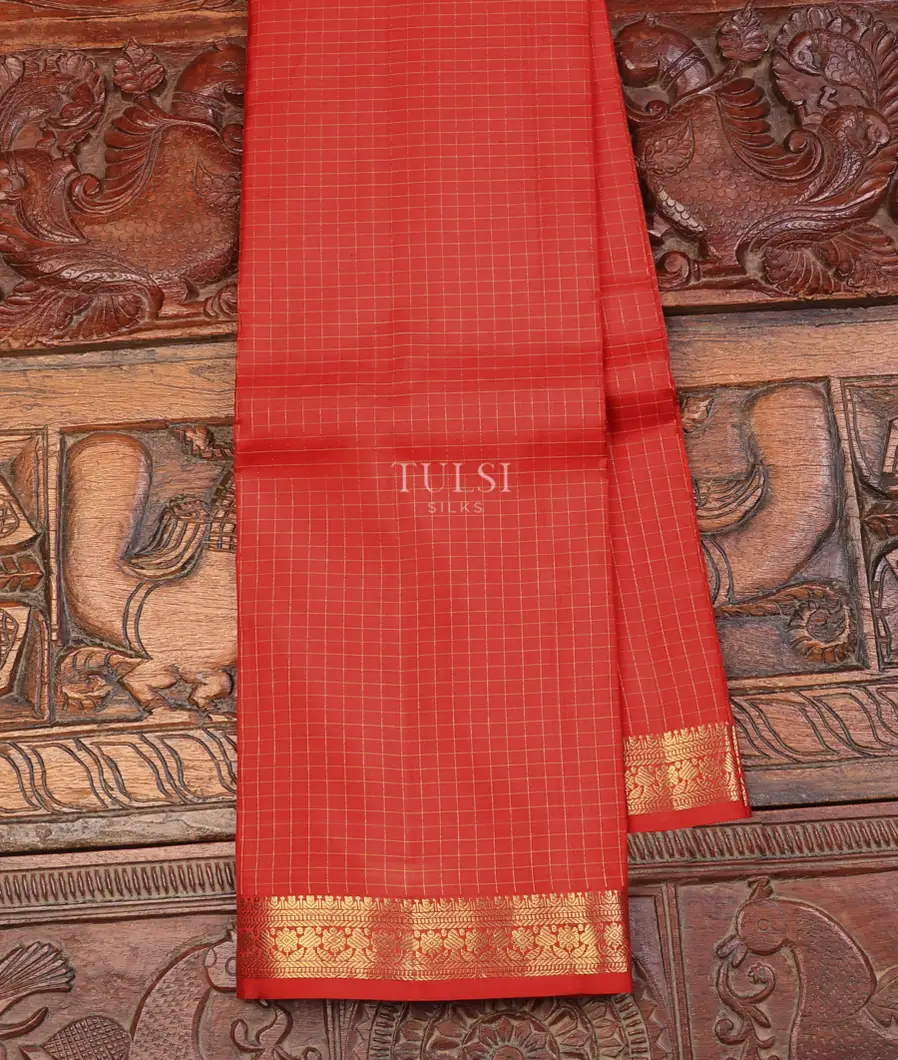 Red Soft Silk Saree T726792-image