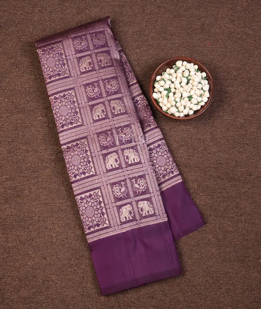 Purple Kanjivaram Silk Saree T740815-image