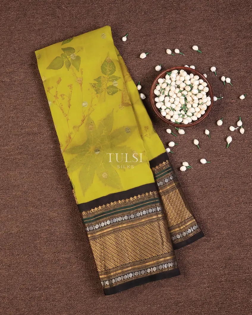 Green Gadwal Silk Saree T740742-image