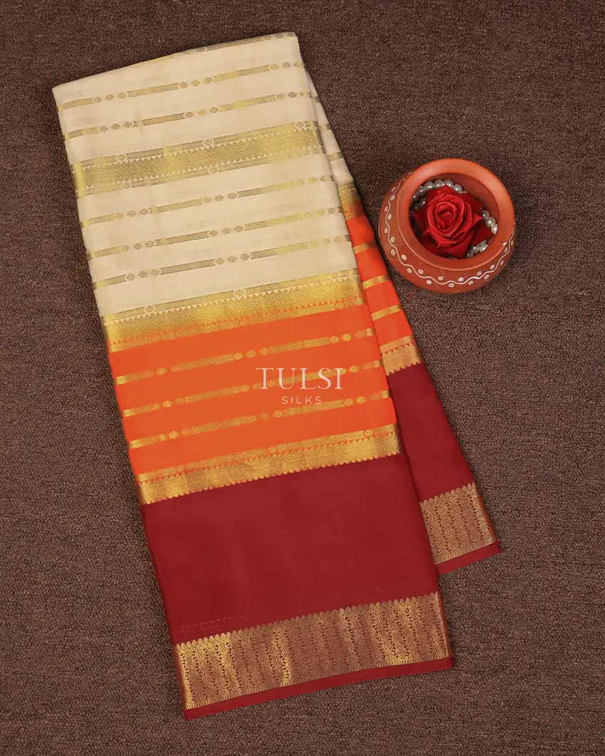 Multicolour Mysore Silk Saree T741264-image