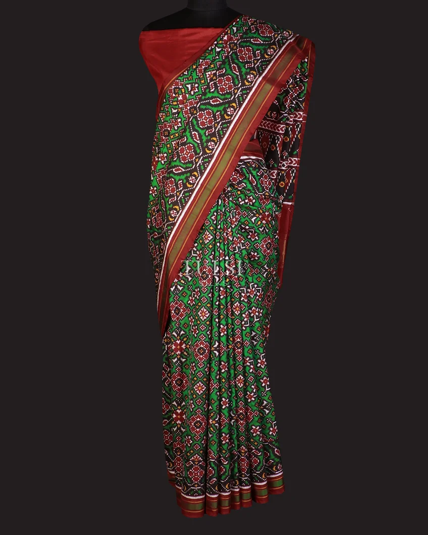 green-patan-patola-silk-saree-t740183without-blouse-t740183-d