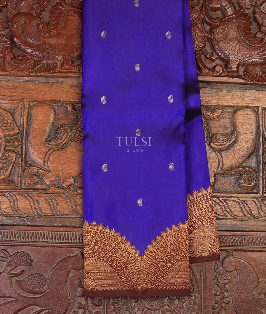 Blue Kanjivaram Silk Saree T725614-image