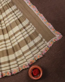 beige-and-brown-tussar-printed-saree-with-organza-border-t741607-t741607-b