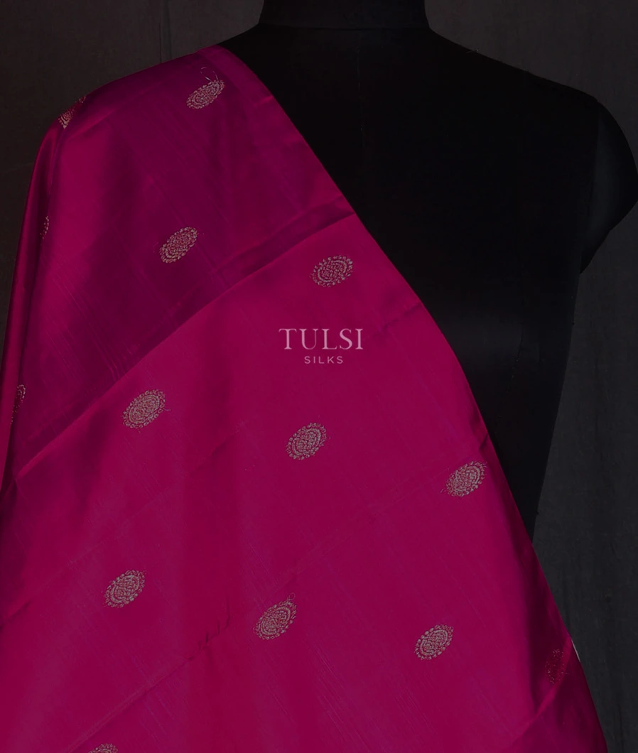 Magenta Kanjivaram Silk Dupatta T739657-image