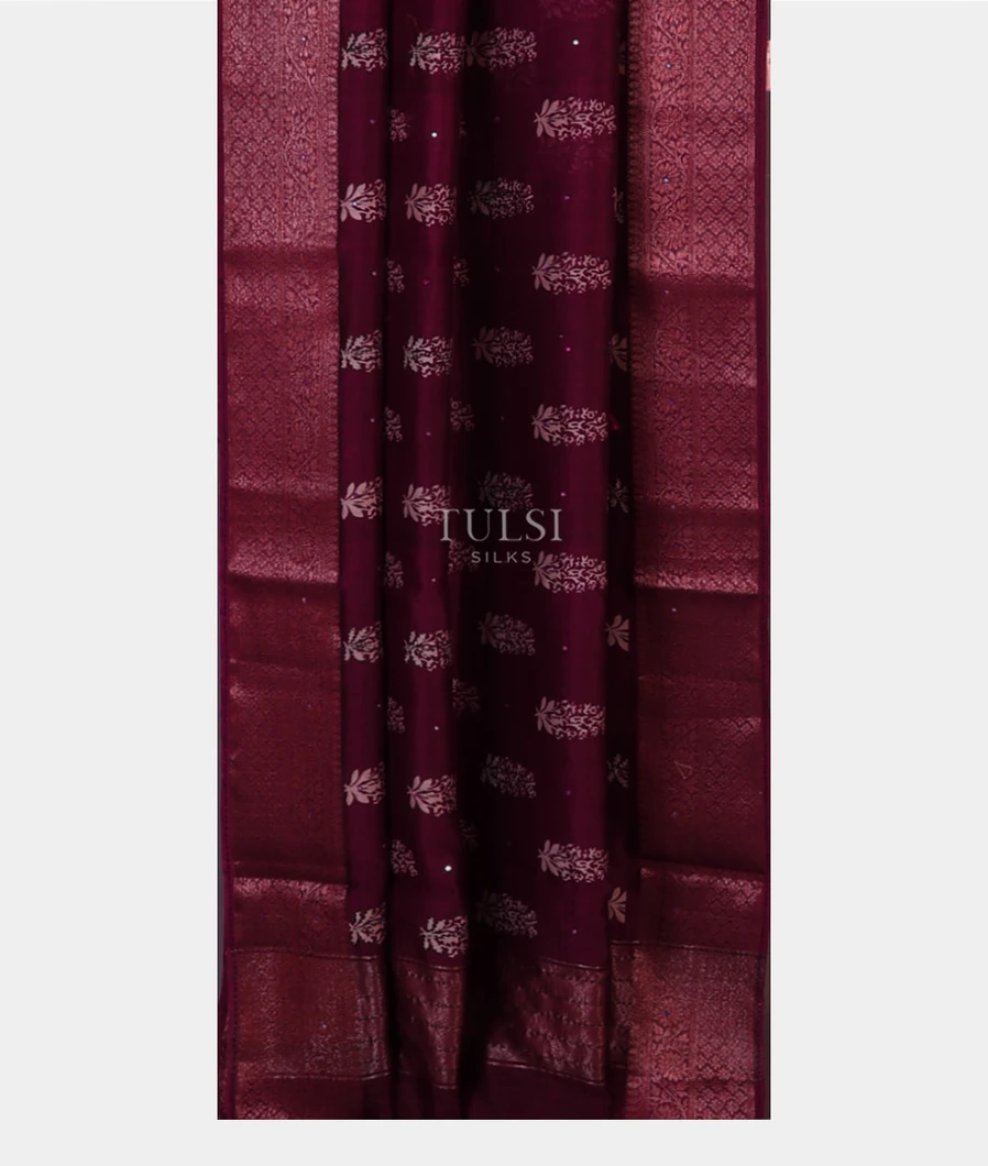 Burgundy-Soft-Printed-Cotton-Saree-T737840-T737840-b