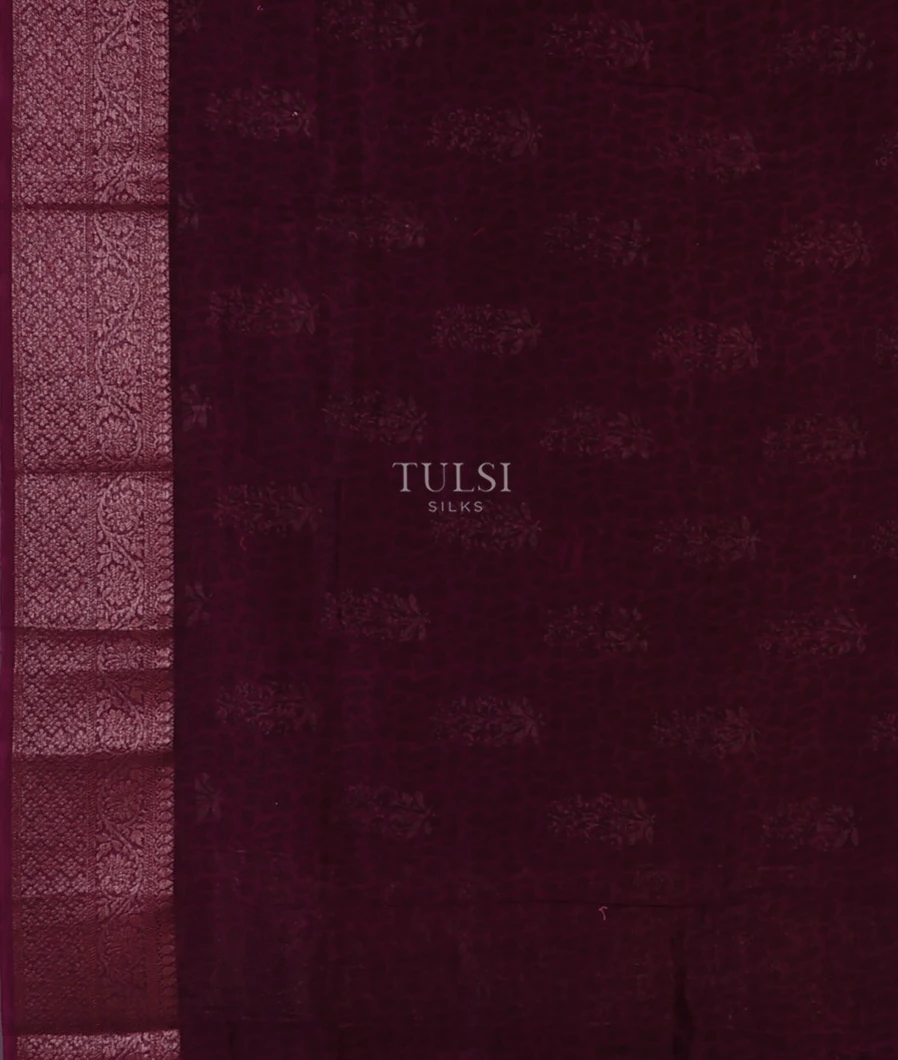 Burgundy-Soft-Printed-Cotton-Saree-T737840-T737840-c