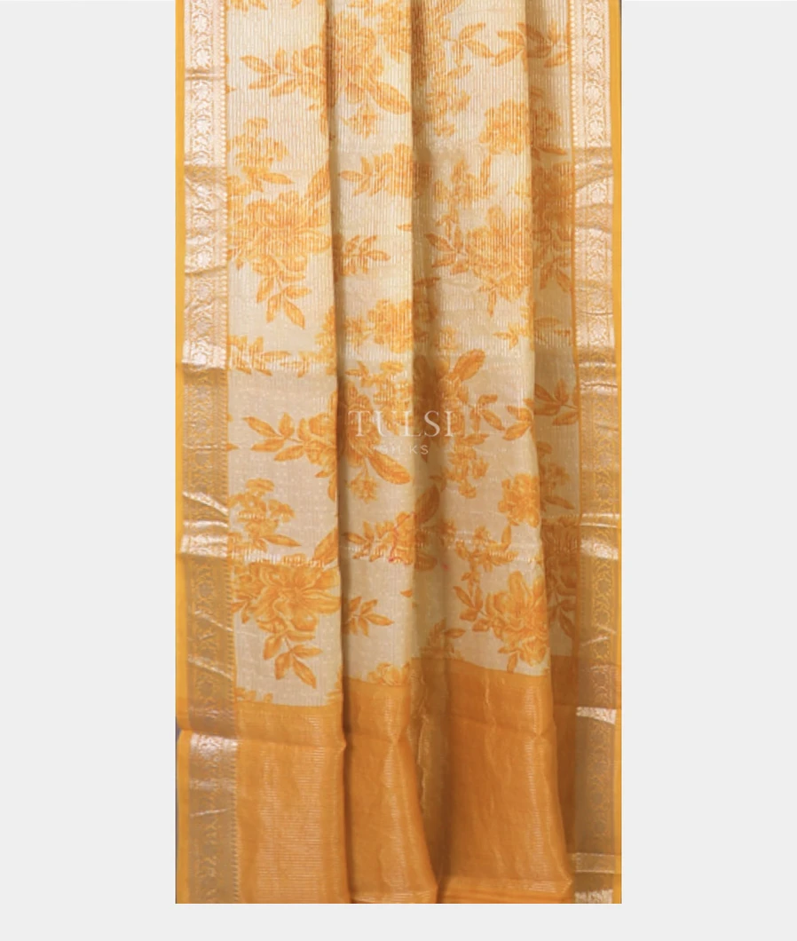 Off-White-And-Yellow-Printed-Cotton-Saree-T713078-T713078-b