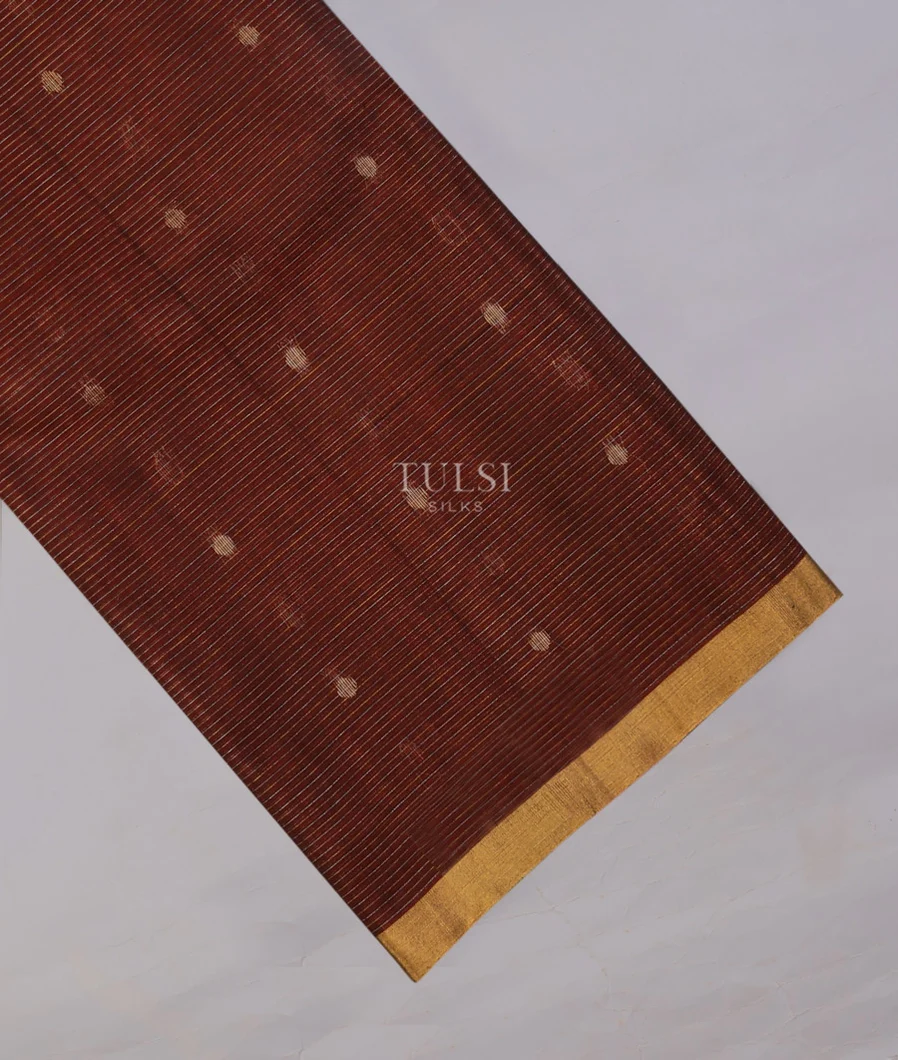 Brown Silk Cotton Saree T738234-image
