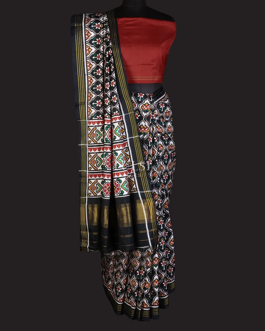 black-patan-patola-silk-saree-t740192without-blouse-t740192-c