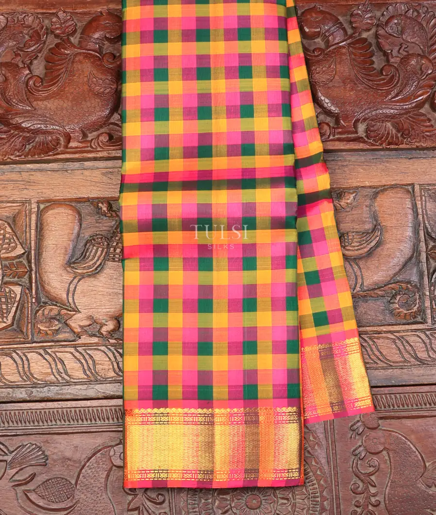 Multicolour Kanjivaram Silk Saree T735132-image