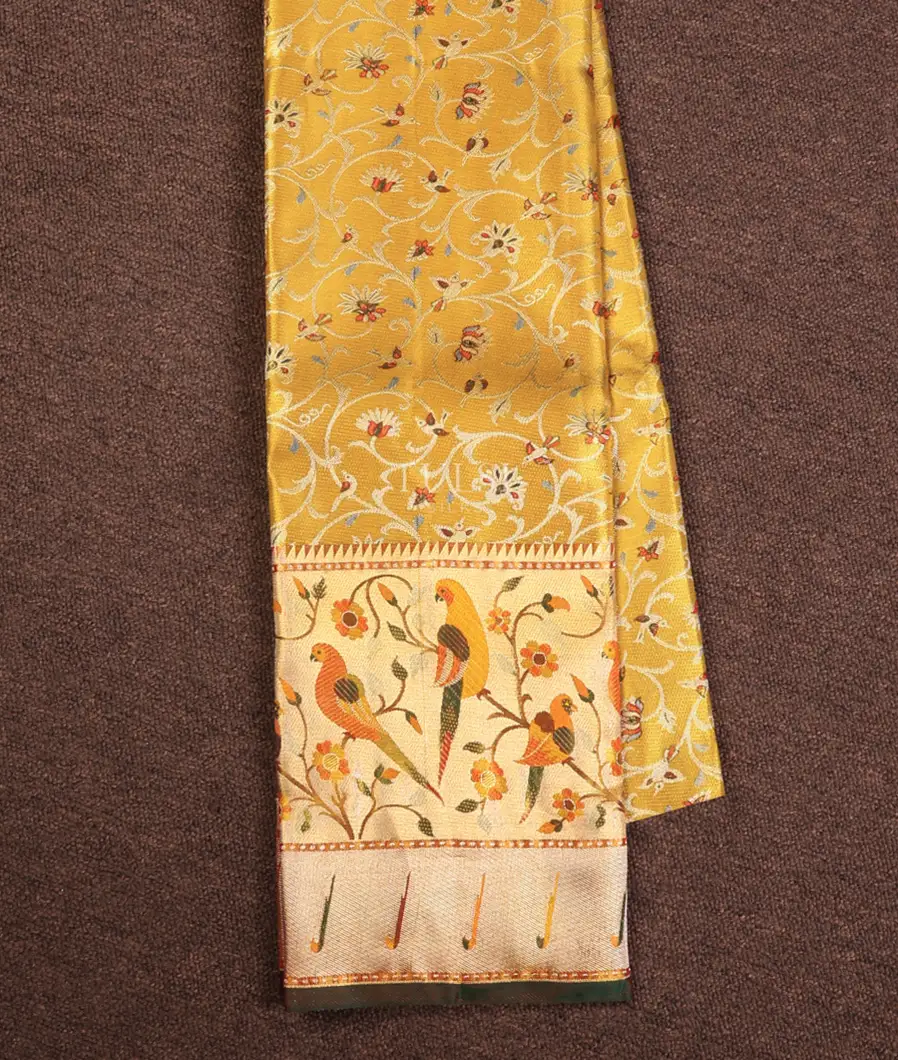 Gold Tissue Kanjivaram Silk Pavadai T739757-image