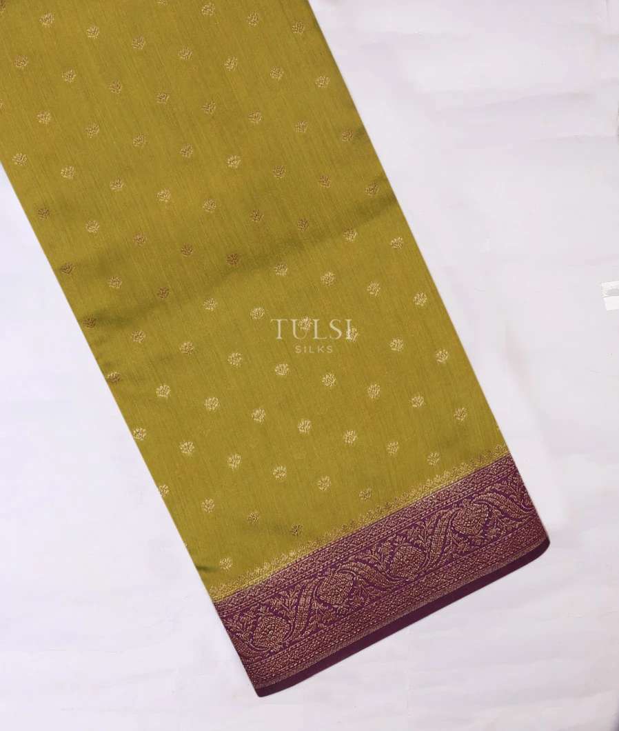 Green Banaras Tussar Saree T724090-image