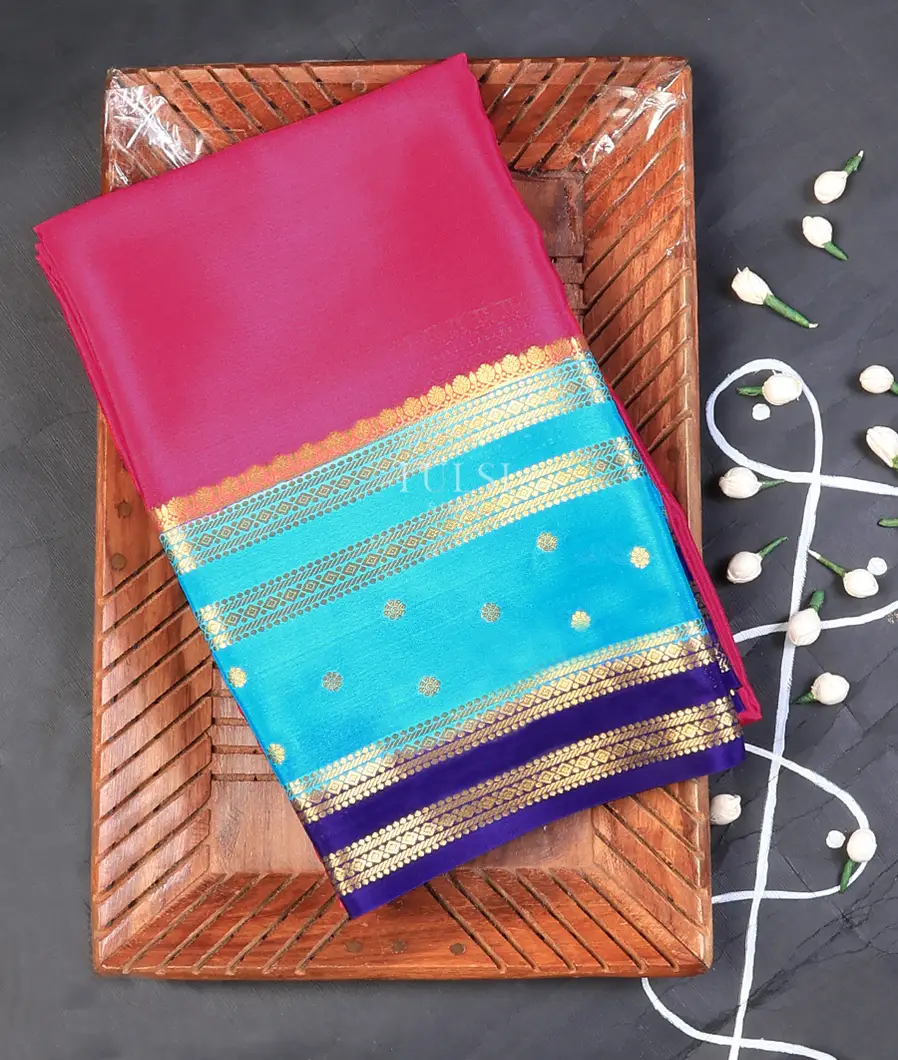 Pink Mysore Silk Saree T742704-image