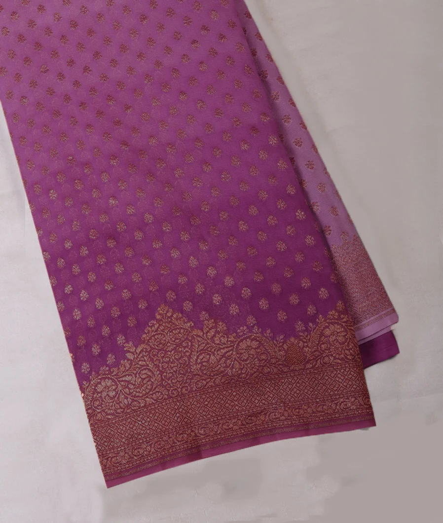 Purple Georgette Silk  Saree T714343-image