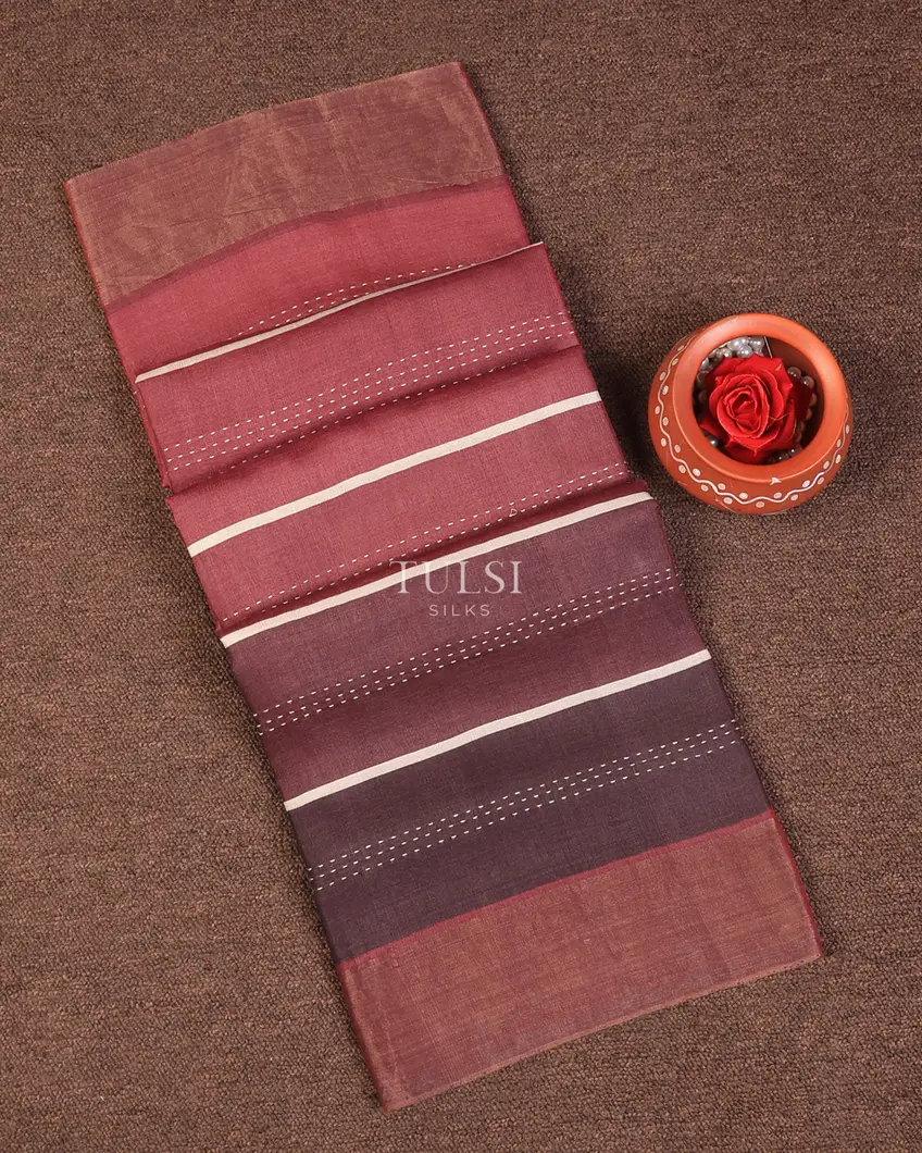 Multicolour Tussar Printed Saree T712919-image