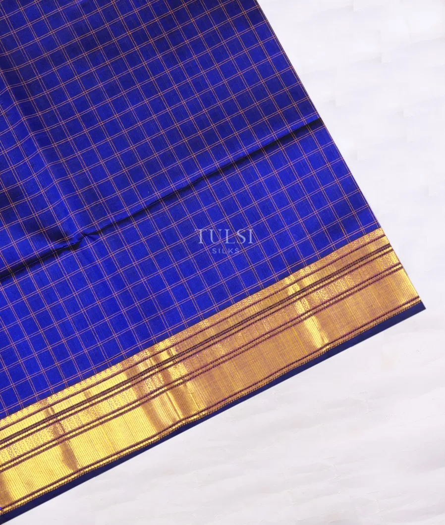 Blue Silk Cotton Saree T745594-image