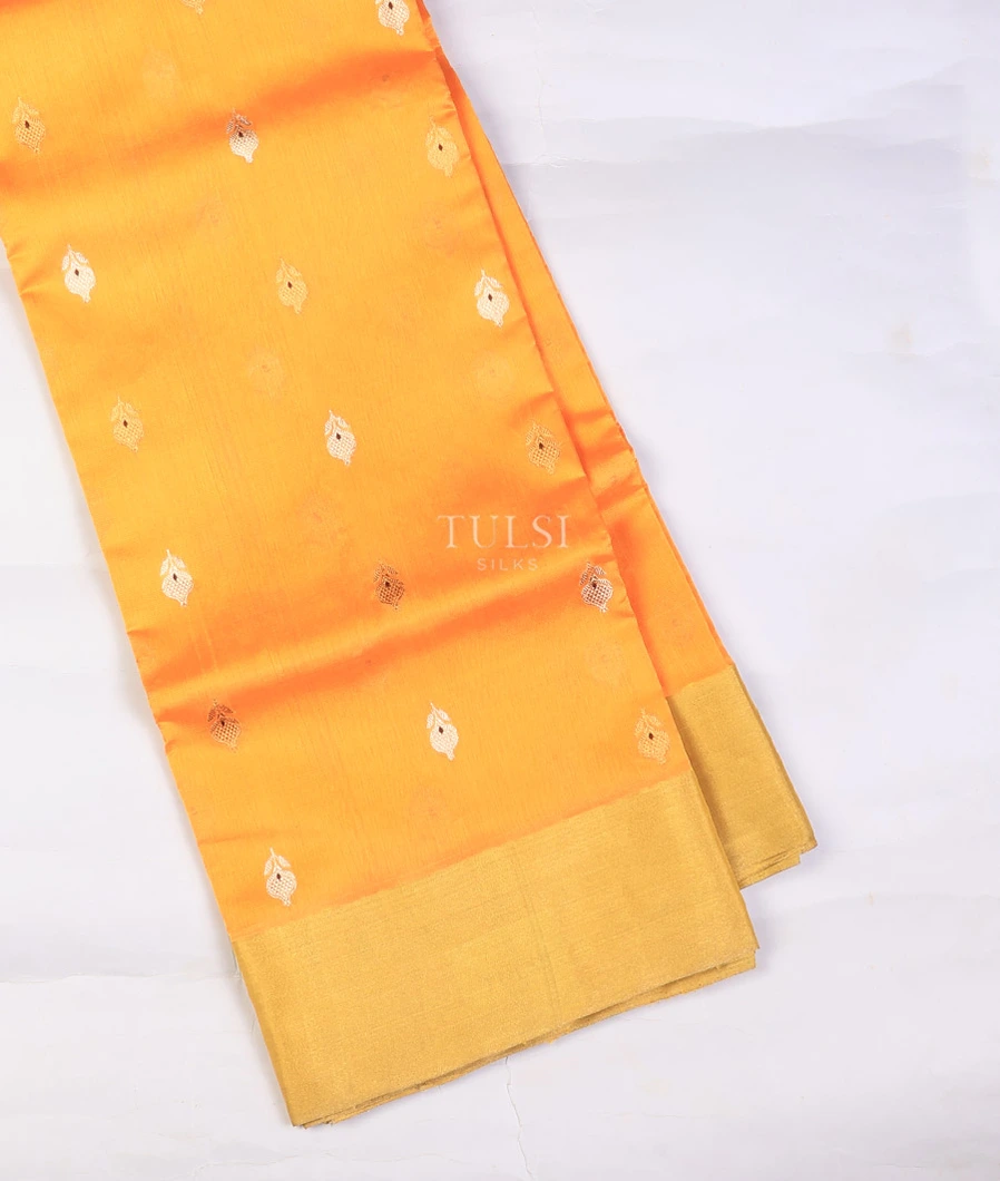 Yellow Chanderi Silk Saree T688180-image