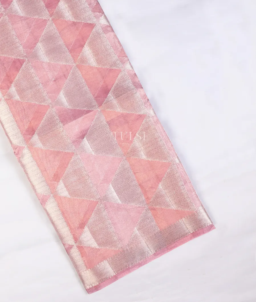 Pink Banaras Tissue Organza Saree T743748-image