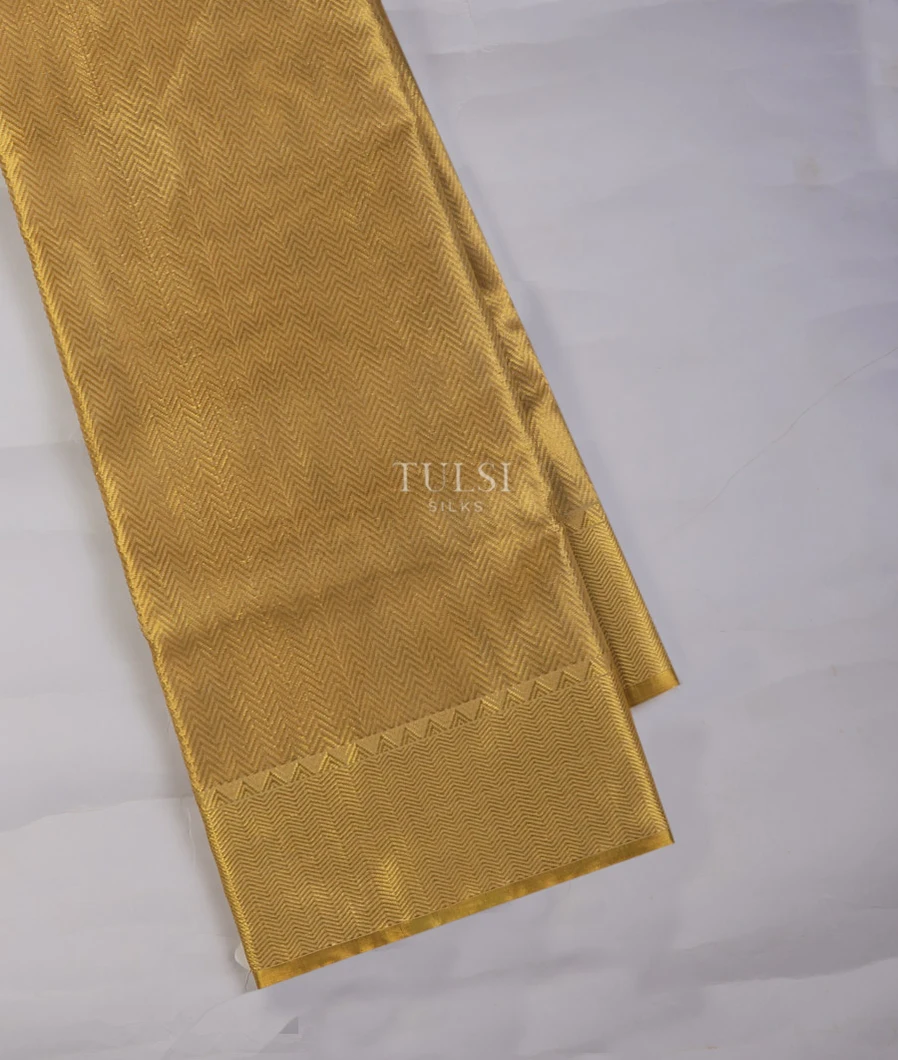 Gold Chanderi Silk Saree T685588-image