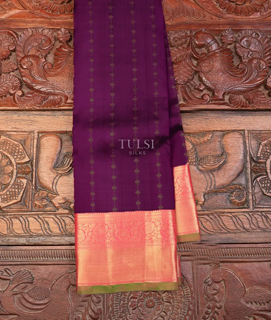 Purple Soft Silk Saree T736837-image