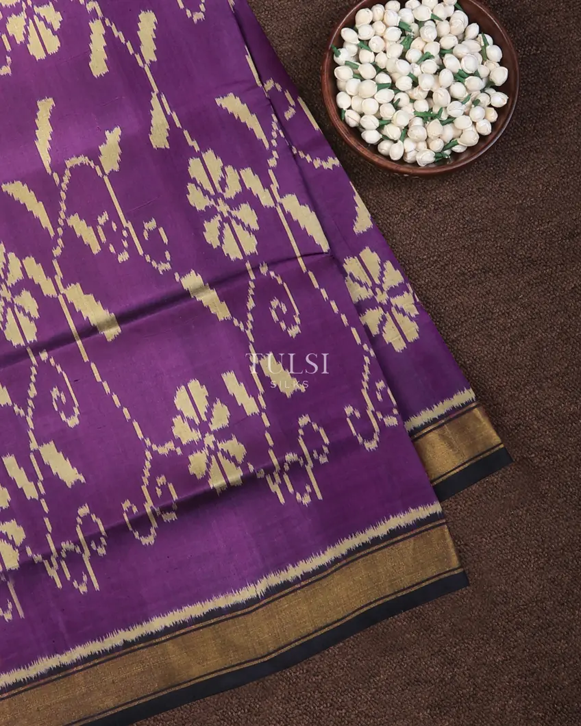Purple Patola Silk Saree T693081-image